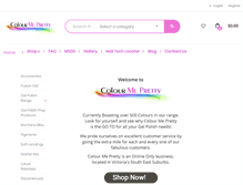 Tablet Screenshot of colourmeprettynails.com
